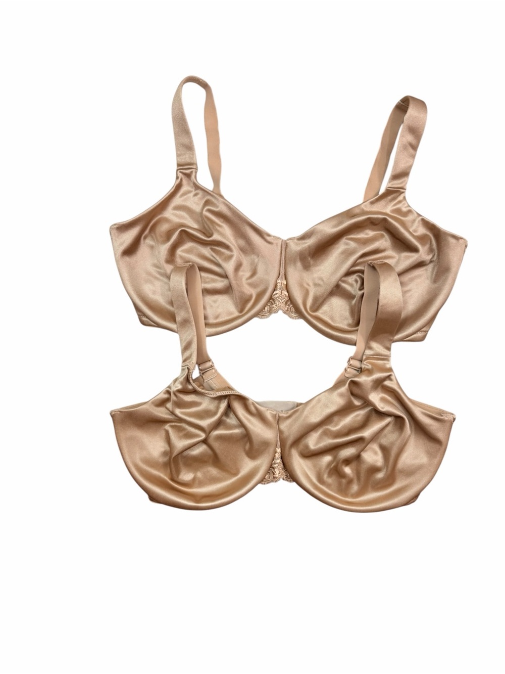 2 Soma Women’s Size 40G  Sensuous Sides Minimized Bra Tan Satin Size